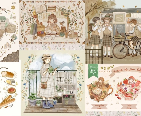 オリジナルイラスト制作いたします 暖かみのあるアナログタッチのほんわかイラスト制作いたします。 イメージ2