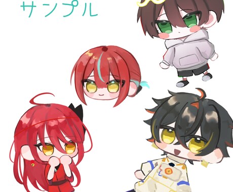 もちっと可愛いデフォルメ描きます 最短即日納品可能！お気軽にご相談ください！ イメージ2