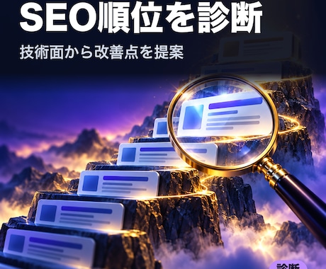 SEOで順位が上がらない原因を診断します イメージ1