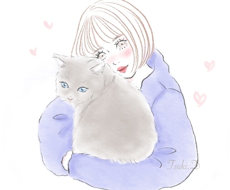 大人可愛いふんわりおしゃれなアイコンお描きします 名刺やSNSアイコンにご使用いただけます♪ イメージ2