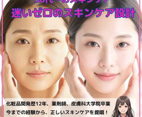 30代～必見最適スキンケア方法を提供します 時間もお金もかけずに美肌になる方法を提案 イメージ1