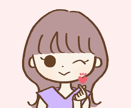 修正無制限！商用利用付き♪アイコンお作りいたします 商用利用デフォルトで付いてます◎ブログ用に表情差分も♪ イメージ1