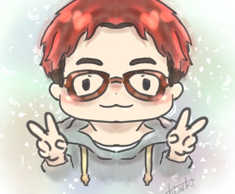 デフォルトで似顔絵アイコン描きます イメージ1