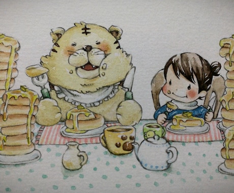 イラストや似顔絵お描きします ほんわか癒し系の手描きイラスト作成 イメージ2
