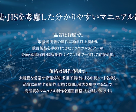 PL対応／JIS準拠の取扱説明書を制作します イメージ1