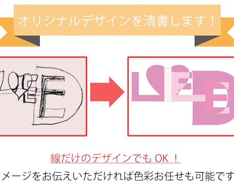 あなたの考えたデザインを形にします イメージ1