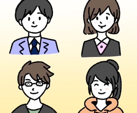 暖かみのある印象のアイコンイラストを作成します SNSなどにオリジナルなアイコンが欲しいという方へ イメージ2