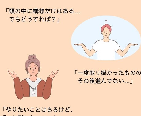 脱・構想止まり！あなたのサービスを形にします ～講座・サービス～温めてきた構想中のアイディアを3回で形に～ イメージ2
