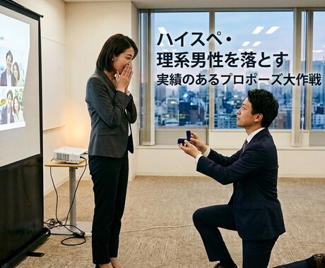あなたのAI結婚提案書、プロがロジック補正します 【成功事例】ハイスペ・理系男性に刺さる結婚の迫り方を伝授 イメージ1