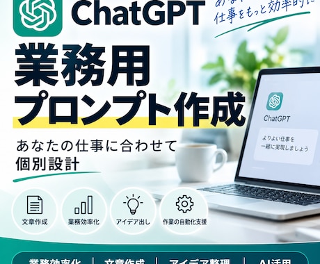 ChatGPT業務用プロンプトを作成します イメージ1