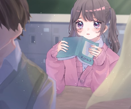 商用◎あなただけのかわいい一枚絵作成します サムネ/SNS/返礼品に！キラキラでかわいさあふれる一枚を！ イメージ1