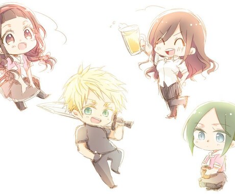 デフォルメイラストかきます ちょっとしたイラストをそえたいときに イメージ1