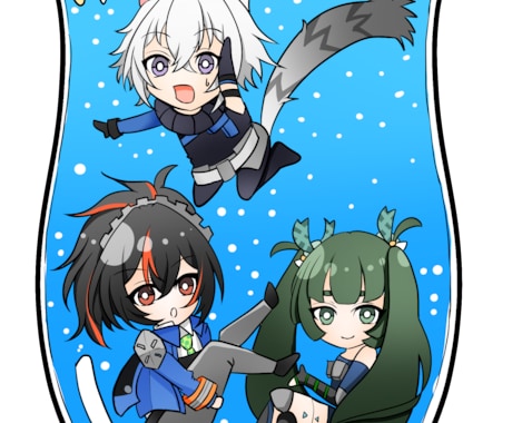 ミニキャラ（SD）イラスト描きます 可愛らしいミニキャライラスト任せてください！ イメージ2