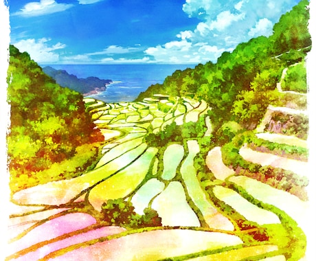 風景イラスト（水彩画・アニメ背景画風）描きます ★本挿絵・WEB・観光案内・動画配信背景などへもOK！ イメージ1