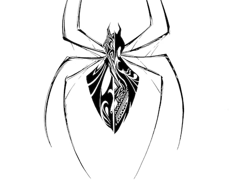 抽象トライバルのオリジナルイラストをデザインします 唯一無二のデザインで貴方だけのタトゥーイラストを提供 イメージ2