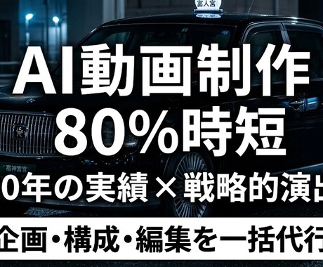 YouTube動画制作（またはSNS動画制作）ます AIで80%時短！20年の実績が放つ、戦略的SNS動画制作 イメージ1