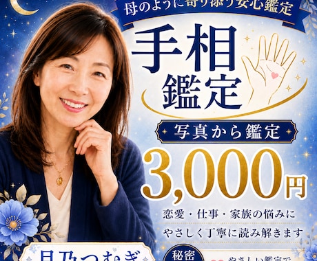 手相で恋愛仕事金運を占います 手の写真から性格と未来を丁寧鑑定 イメージ1