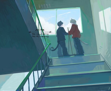 背景に特化したイラストで世界観をつくります 細かい描写が得意ですmv,サムネ,挿絵etc... イメージ2
