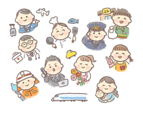 スピード納品！温かい手描きのイラスト素材描きます 手描き/ゆるい/ほんわかした世界観で個性を出したい方へ イメージ1