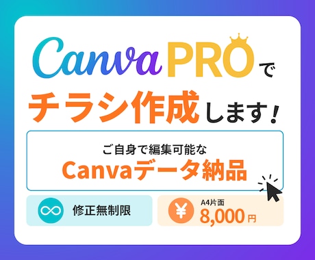 Canva Proで編集可能なチラシ作成します イメージ1