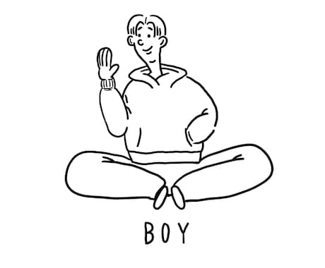 シンプルな線画イラストを描きます イメージ1