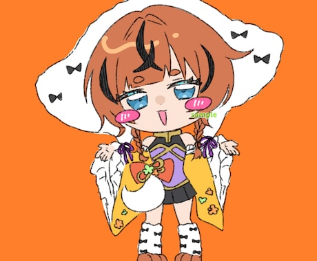 ゆる可愛いミニキャライラスト描きます 人間、人外、老若男女なんでも可！サンプル不足の為値引き中！ イメージ2