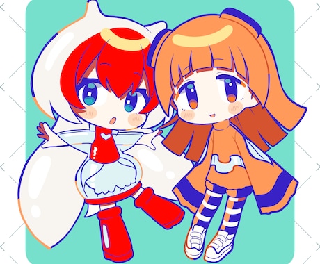 ﾎﾟｯﾌﾟでｶﾗﾌﾙ！かわいいイラストを制作します イメージ1