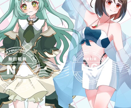 SNSで使える可愛い立ち絵イラスト描きます お試し感覚で買える！納品最短3日！IRIAMなどに！ イメージ2