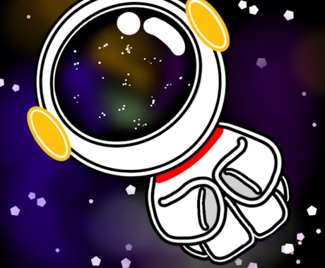 貴方だけの宇宙飛行士描きます 貴方だけの宇宙飛行士を御依頼ください。修正2回まで イメージ1