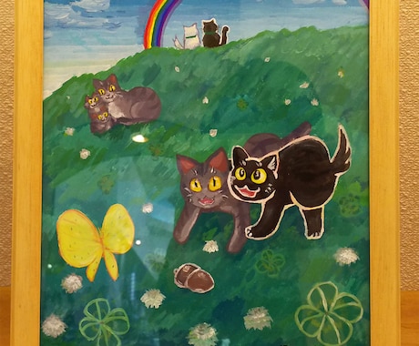 原画を配送☆動物の絵本調イラストお描きします うちの子がファンタジーの世界に♪ご希望の舞台で描きます イメージ1