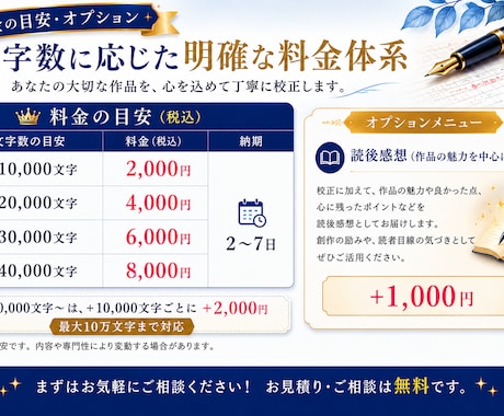 小説・創作文章を丁寧に校正します 出版社運営経験あり！ -創作者に寄り添う丁寧な校正をします- イメージ2