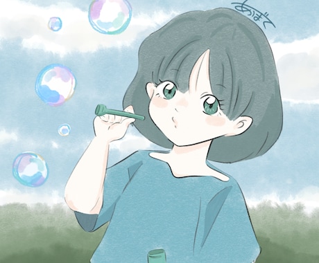 女性向けのやさしい雰囲気のイラスト描きます イメージ1