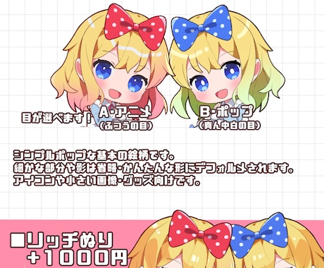商業絵師が可愛いミニキャラ描きます 商用二次利用料込み！/Vtuber/配信者さんにオススメ イメージ2