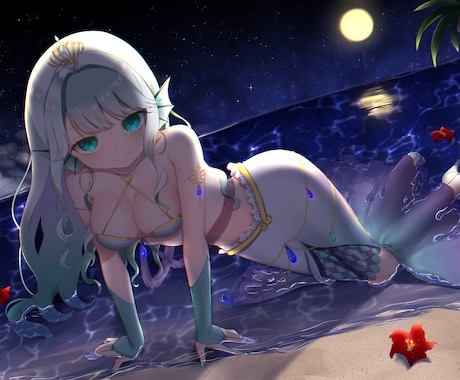 一枚絵【萌え系】描きます 観賞用、配信、動画などに！可愛い女の子描きます イメージ1