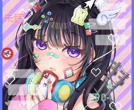 お手頃価格であなただけのイラストお描きします ★アイコンからサムネまで幅広いご要望に対応★ イメージ1
