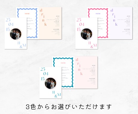 印刷まで◎手書き風プロフィールブック作成します ご自宅まで完成品をお届けもOK！おしゃれでゲストに大好評♡ イメージ2