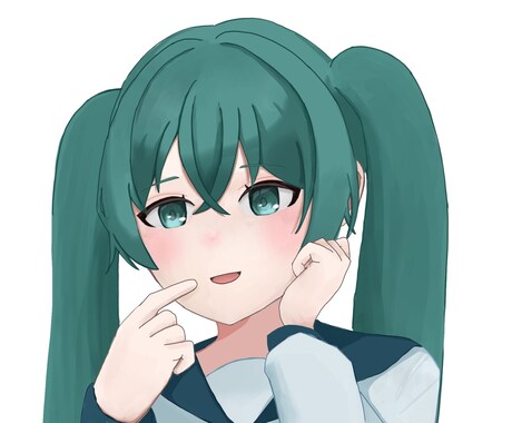 あなたのアイコンやイラストを描きます 女の子のお顔を見せるイラストが得意です♪ イメージ2