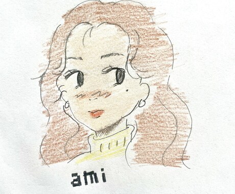 ポップな絵、ふんわりした絵お描きします 画像にある絵をご希望の方、似顔絵、アイコンお描きします！ イメージ2
