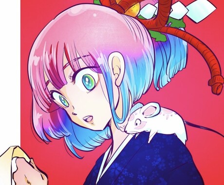 アイコンイラスト描きます 鮮やから自分だけのイロトリドリのセカイをあなたへ⭐︎ イメージ2