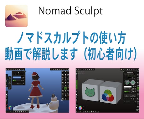 ノマドスカルプトあなた専用の解説動画を提供します 「わからない」部分をあなた専用の解説動画で解決しましょう イメージ1