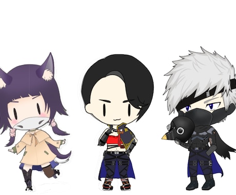 固定キャラ、荒野行動のキャラデフォルメします あなたのキャラをデフォルメしてアイコンを作ります♪ イメージ1
