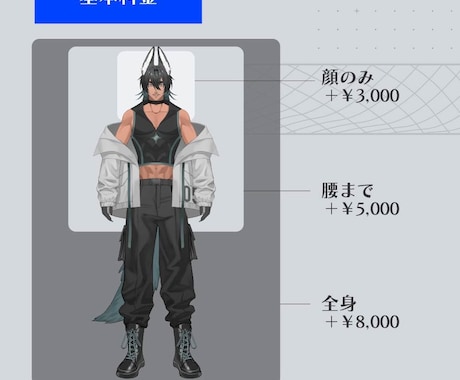 イメージを形に！キャラデザ・立ち絵描きます 6/30まで！10%OFF中！！   配信やTRPGに！ イメージ2