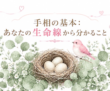 手相の基本：あなたの生命線を解説します あなたの生命線を見ながらわかりやすく解説します。 イメージ1