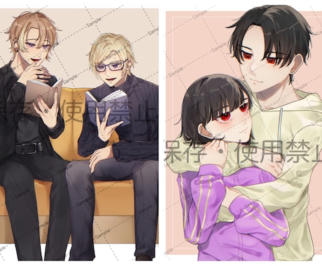 アイコン・夢絵作成致します(⚠️即購入⚠️概要閲覧必須⚠️)