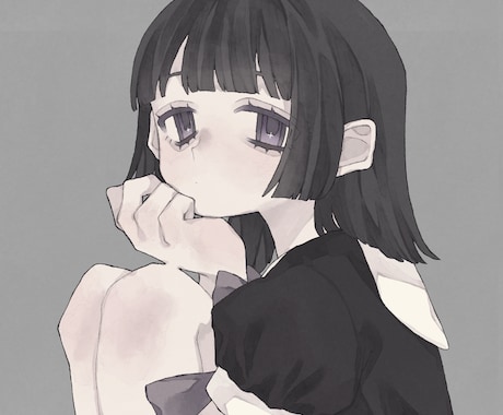 SNSなどで使う用のアイコンイラスト作成します 病みかわ、ゆめかわな雰囲気をご提供いたします イメージ1