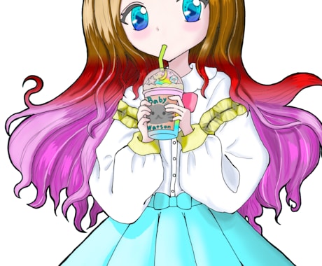 IRIAM等の配信アプリ向け立ち絵を描きます 実績作りのため低価格！気軽に配信を始めたい方向け イメージ2