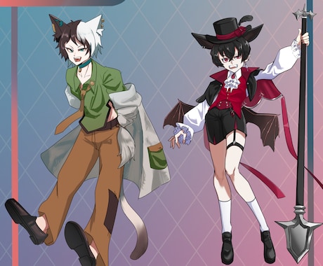 キャラクターの立ち絵描きます 丁寧な打ち合わせで理想のキャラクターを形にします イメージ2