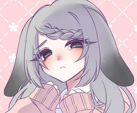 SNSアイコン等女の子のイラストを制作します イメージ1