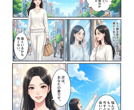 想いが伝わる、やさしい4コマ漫画を制作します 言葉にしづらい想いを、4コマでそっと形に イメージ2