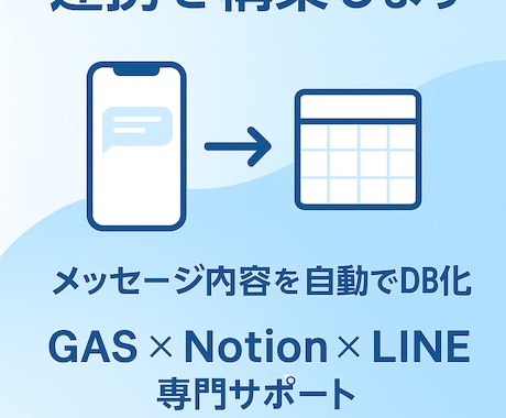 LINEとNotion連携を構築します メッセージを自動でNotionに登録！ イメージ2
